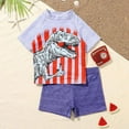 thumbnail image 5 of GYRATEDREAM 2-6Years Shirt Swim Bathing Suit Set-Toddler Boys Swimsuit Rash Guard Two Piece Summer Swimsuit Short Sleeve Trunks, 5 of 5