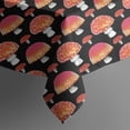 thumbnail image 5 of Red Orange Mushroom Black Pattern Square Tablecloth,Waterproof Square Table Cover,Wipeable Spillproof Washable Table Cover for Home Kitchen Party Decor 42"X42"(107x107cm), 5 of 6