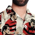 thumbnail image 5 of Football Men's Short Sleeve Printed Button Down Hawaiian Beach Shirts, 5 of 6