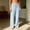 Blue, variant on Women's Pajama Pants Striped Straight Leg Loungewear Drawstring High Waist Casual Pants Lightweight Soft Daily Wear