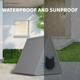 thumbnail image 7 of Cat House for Outdoor Weatherproof Shelter Cats Triangle Moisture and Odor Resistant -Gray, 7 of 7