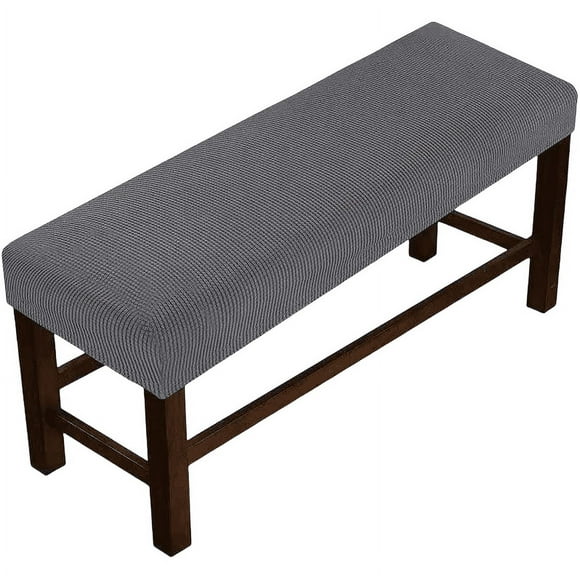 XmhyTop Cubierta del asiento del banco, cubierta protectora simple de color sólido, gris oscuro, 1 pieza, Código L
