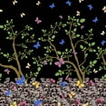 thumbnail image 1 of Soimoi Black Cotton Poplin Fabric Insect & Tree Panel Printed Fabric 1 Yard 56 Inch Wide, 1 of 1