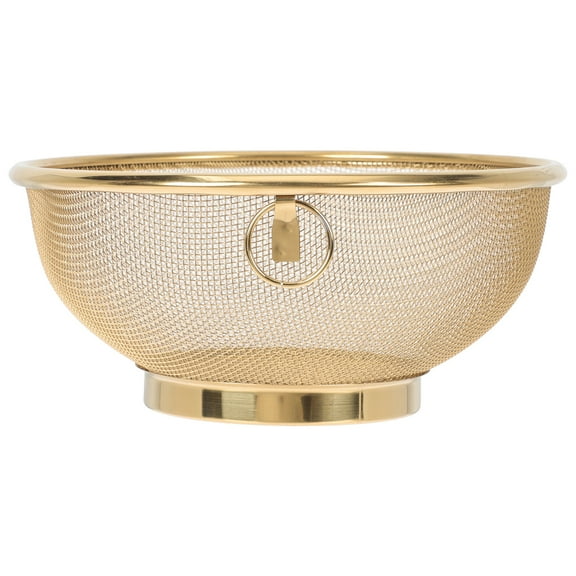 Worgeous Stainless Fine Mesh Strainer Golden 1Set 8.7In