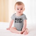 thumbnail image 2 of Daddy, It's Just Poop - Baby Clothes - Funny Newborn Bodysuit Outfits for Boys And Girls Gray-style-1 6months, 2 of 7