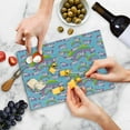 thumbnail image 5 of Unicorn Cutting Board, Repeating Pattern Beast Purity Grace Friendship Graphic Art, Decorative Tempered Glass Cutting and Serving Board, Small Size, Multicolor, by Ambesonne, 5 of 5