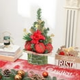 thumbnail image 6 of SLYNSHome Mini Christmas Tree Table Decorations,Small Artificial Xmas Trees with Balls Ornament for Centerpiece Kitchen Office Tabletop Home Holiday Decor - Red, 6 of 7