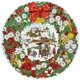 thumbnail image 1 of Kit Corona Navidad Con Forma Especial Parcial DIY 5D 30x30cm, 1 of 9