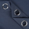 thumbnail image 6 of Superior Neal 100% Blackout Curtains Set of 2, Grommet Curtain Pannel Pair, Navy Blune, 52"W x 108"L, 6 of 12