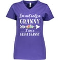 thumbnail image 3 of Inktastic I'm Not Only a Granny I'm a Great Granny with Flowers Women's V-Neck T-Shirt, 3 of 5