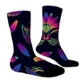thumbnail image 7 of Compression Socks for Women Cute Animal Knitted Mid Calf Soft Comfort Mens Socks Blue One Size, 7 of 7