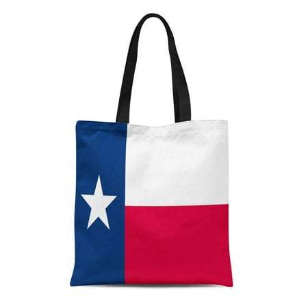 ASHLEIGH Canvas Tote Bag Star of Texas Flag Dallas Cattle Houston Lone Agriculture Durable Reusable Shopping Shoulder Grocery (Best Grocery Delivery Service Dallas)