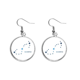 thumbnail image 1 of Signo del Zodiaco Escorpion constelación Pendientes pendientes de plata colgantes joyas señora Unbranded M, 1 of 3