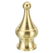 Uxcell 1.8" Tall Brass Lamp Finials Cap Knob 1 Set Lamp Screw Holder Tapped 1/4-27 Table Floor Lamp Shade Decorations