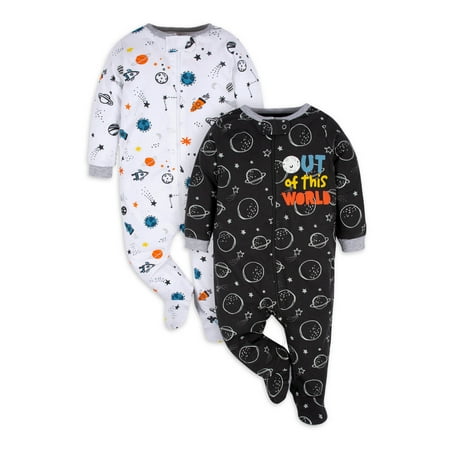 

Gerber Baby Boy Sleep n Play Footed Pajamas 2-Pack (0/3 Months - 6/9 Months)