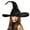 Black Folds, variant on Hirigin Halloween Witch Hat for Women Costume Witch Wizard Hat Cap Halloween Decorations Cosplay Party Props