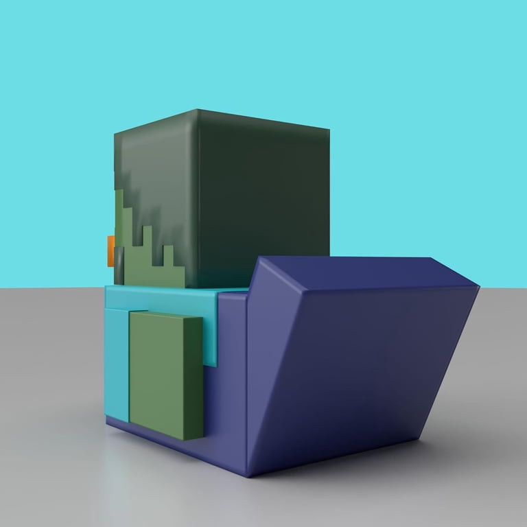 Tubbz, Minecraft Zombie Rubber Duck, Cosplaying Mini - Walmart.com
