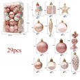 thumbnail image 5 of 29/36/40/50 piezas de adornos navideños de bolas de oro rosa/rojo/plata con forma especial para decoración de árboles de Navidad, colgantes de esferas navideñas, 5 of 5