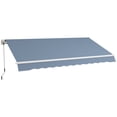 thumbnail image 1 of Outsunny Retractable Awning Manual Sun Shade Shelter Light Grey, 1 of 10