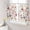 White, variant on Sheer Curtains 63 Inch Length 2 Panels Set for Bedroom, Watercolor Flowers Semi Sheer Curtains for Windows, Farmhouse Spring Floral Botanical Voile Window Treatments Rod Pocket Curtain