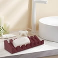 thumbnail image 4 of Jabonera de silicona con drenaje - Bandeja portajabonera de baño montada en la pared - 7.99x2.75 "Diseño de secado rápido - Protector de jabón antideslizante estilo piano para ducha, cocina, 4 of 4