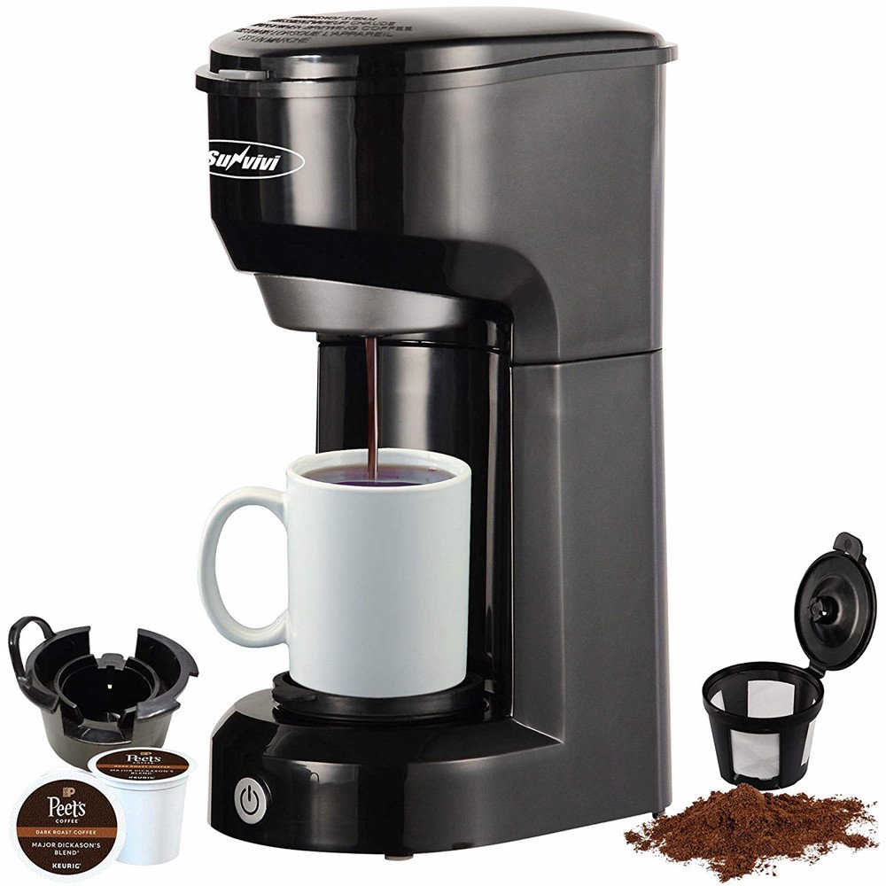 KCup Coffee Maker, Single Serve Coffee Brewers with Permanent Filter, 614OZ Reservoir One