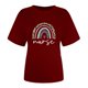 thumbnail image 5 of Moda para mujer Tops Funny Printe CasualFit Camisetas Blusa Estampado Camisa Fridja  bn2963, 5 of 5