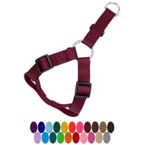 Country Brook Petz® Burgundy Nylon Step-In Dog Harness, Small