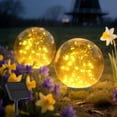 thumbnail image 1 of Luces solares tipo bola para jardín Lightkeeys, 20 cm, 80 LED, impermeables, 1 of 7