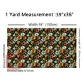 thumbnail image 3 of Homewish Cute Flower Fabric by the Yard 2 Yard,Rustic Floral Room Decor Fabric by the Yard,Yellow Orange Green Fabric for Sewing For Girls,Luxury Bedroom Decor, 3 of 6