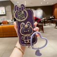 thumbnail image 1 of Funda de teléfono coreana con soporte de espejo de conejo en 3D para iphone 14, 13, 11, 12 Pro, Max Plus + Fivean unisex, 1 of 2