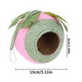 thumbnail image 3 of Precio sorpresa!El pájaro natural está tejido y envuelto con cuerda de cáñamo hecha a mano de color verde y amarillo, adecuado para pájaros pequeños y se puede colgar., 3 of 9