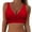 Red, variant on Womens Bikini Tops Deep V Neck Ruched Bathing Suit Top Crisscross Swimwear Top for Summer Beach Vacation,Navy,XXL