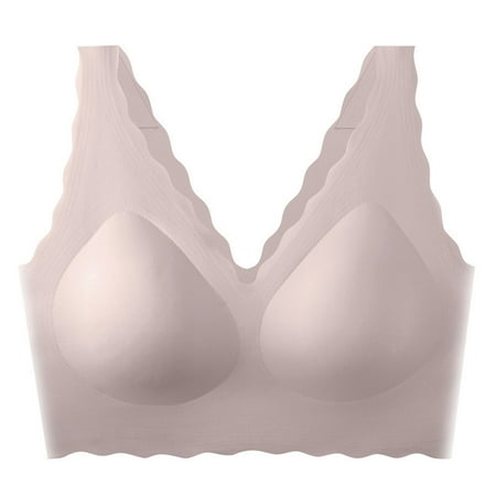 YABCSAZ Plus Size Bras Bras for Women Wirefree Compression Sports Bra High Lift Breast Augmentation Underwear Wire-Free Bra Breastfeeding Bralette