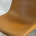 thumbnail image 6 of Walker Edison 18" Faux Leather Dining Chair in Whiskey Brown (Set of 2), 6 of 18