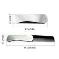 thumbnail image 3 of Herunwer Stainless Steel Folding Comb - Hair and Beard Comb with Cover for Men - Ideal for Grooming, Detangling, and Styling., 3 of 9