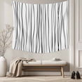 thumbnail image 5 of Black Large Tapestry for Bedroom Wall Hanging Tapestry,Abstract Lines Gradient Minimalist Modern Texture Ceiling Backdrop Tapestries Poster Blanket Wall Decor for Teens Room Living Room 100" x 59", 5 of 8