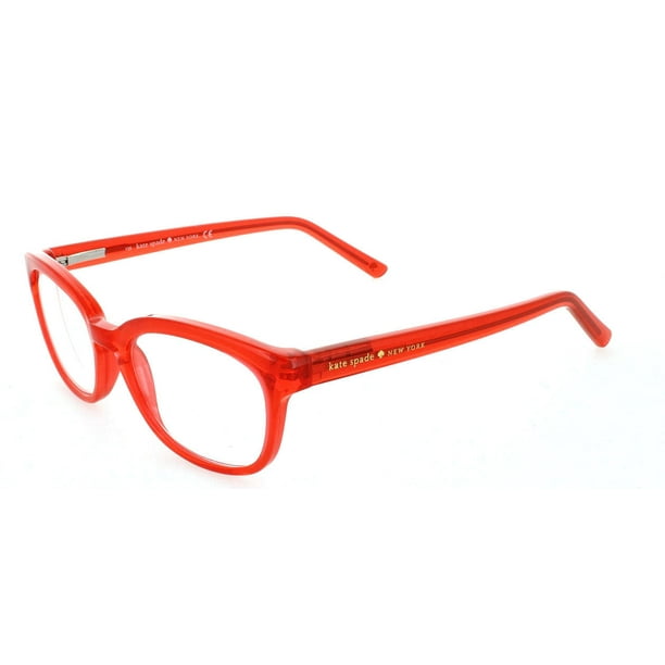 KATE SPADE-TABBY/O RD Rectangle Reading Glasses Red + 
