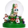 thumbnail image 1 of Bola de cristal de Navidad Estatuilla de bebé de nieve luminosa Bola de nieve Bola de cristal decorativa de Navidad de la suerte Adorno de escritorio con soporte de riendas para regalo de cu JFHHH pequeña, 1 of 5