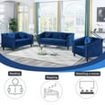 thumbnail image 5 of PonLiving 3 Piece Modern Velvet Upholstered Living Room Set with 3-Seater Sofa,Loveseat and Chair, 5 of 7
