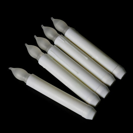 

Plastic Electronic Candle Lamp 12PCS yellow flash Bulb head [long section 2.0*16.5cm]