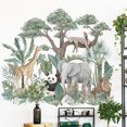 thumbnail image 3 of Pegatinas de Pared JAMW Animales de la Selva Tropical Decoración de Arte, 3 of 5