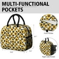 thumbnail image 6 of Obrewu Checke Sunflower Lunch Bag for Adult, Insulated, Leakproof, Oxford Cloth, 6 of 7