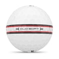thumbnail image 3 of Pelotas de golf WILSON 2025 Duo Soft TRK360 con rayas blancas/rojas x12, 3 of 4