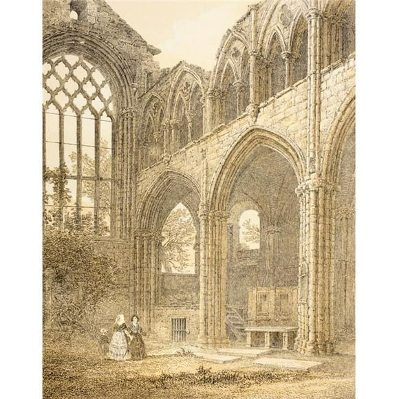 Posterazzi Ruins of Holyrood Abbey, Edinburgh, Scotland From A 19th Century Engraving. Entrance to The Royal Vault From The Scots Worthies According to Howies Second Edition, 1781