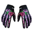 thumbnail image 3 of Guantes de motocicleta con estampado de huella de esqueleto shamjiam Talla S, 3 of 8