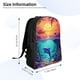 thumbnail image 4 of Balery Hawaiian Island Dolphin Mochila - Mochila Estilosa y Duradera para Laptop de 15 Pulgadas con Tela Oxford Impermeable, 4 of 8