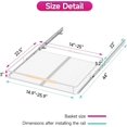 thumbnail image 2 of Expandable Pull Out Cabinet Organizer Slide Out Drawers for Kitchen Cabinets .~.&#W x .&#&#D Pull Out Drawers for Kitchen Cabinets, 2 of 9