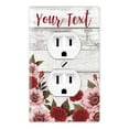 thumbnail image 1 of WIRESTER Customized Personalized With Red Flower - Be The Light Background & Your Text, 1-Gang Single Gang Duplex Outlet Cover Wall Plate/Switch Plate Cover Decorative, 1 of 5