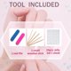 thumbnail image 4 of Uñas postizas MAGLFELL Luxury Medium Almond 3D ABS para mujer, 4 of 9